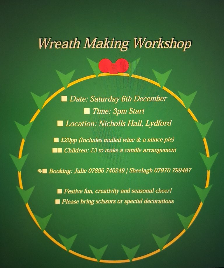 Wreath and Candle Arrangement Making Workshop