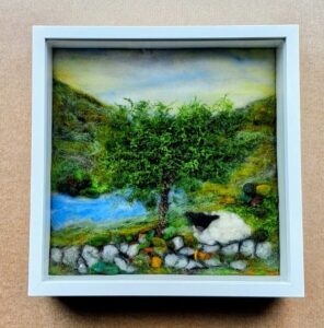 Join us at the Nicholls Hall, Lydford for a Wool Felt Picture Workshop