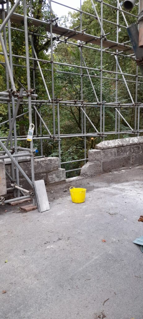 Image showing the much reduced gap in the parapet of Lydford Bridge